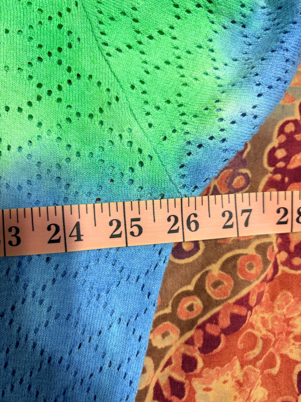 Crush Women’s Ombré Tie Dyed  Cotton Silk Cashmere Blend Multicolor Top Sz 2/M - Picture 10 of 10